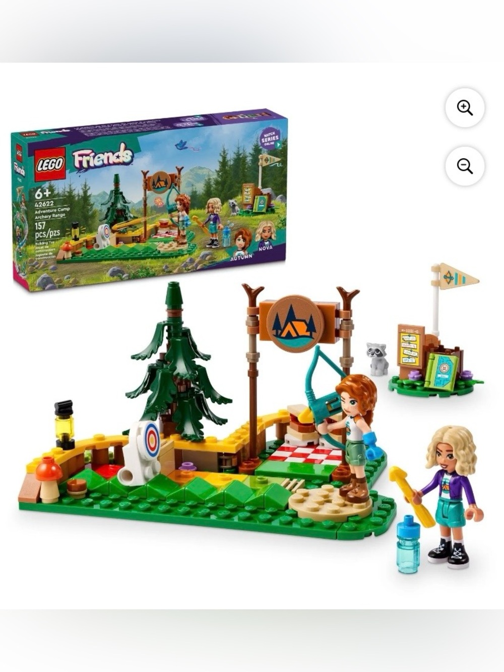 LEGO Friends Adventure Camp Archery Range Playset - Green, Brown, Yellow‎ NWT